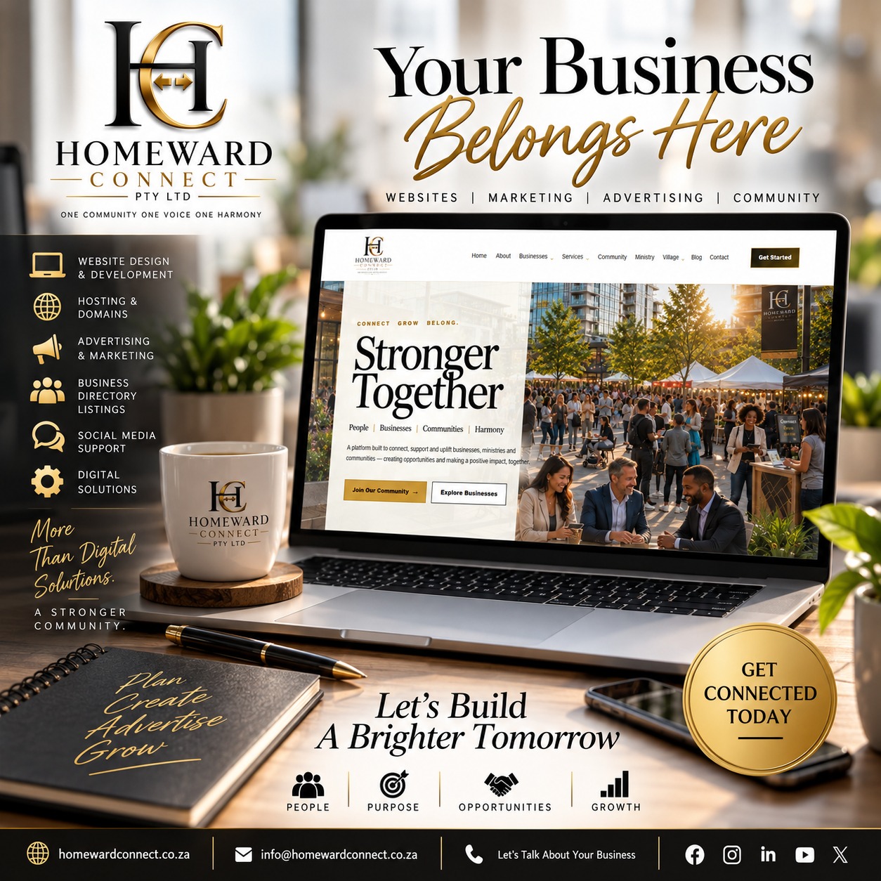 Build Your Digital Presence with Homeward Connect