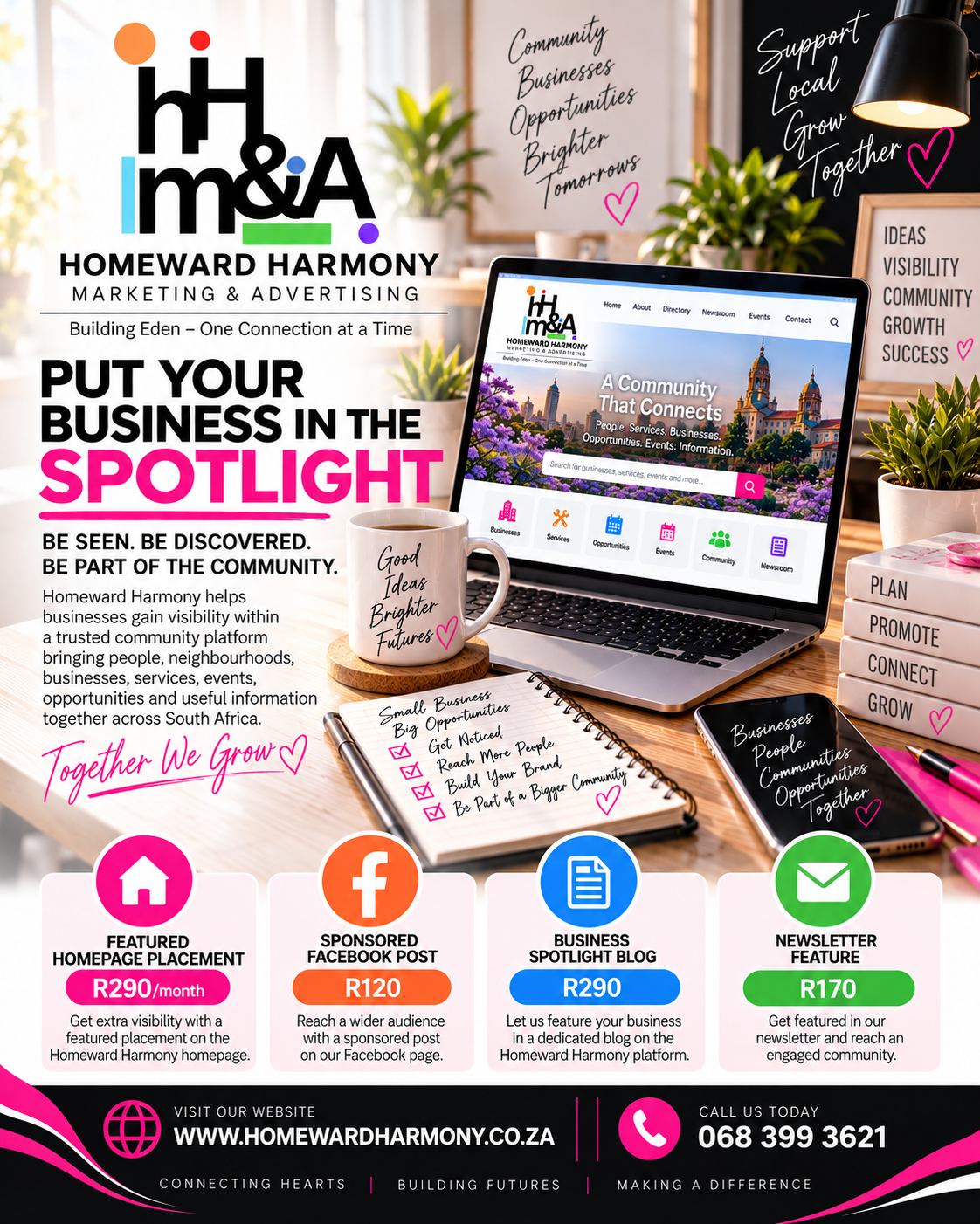 PUT YOUR BUSINESS IN THE SPOTLIGHT