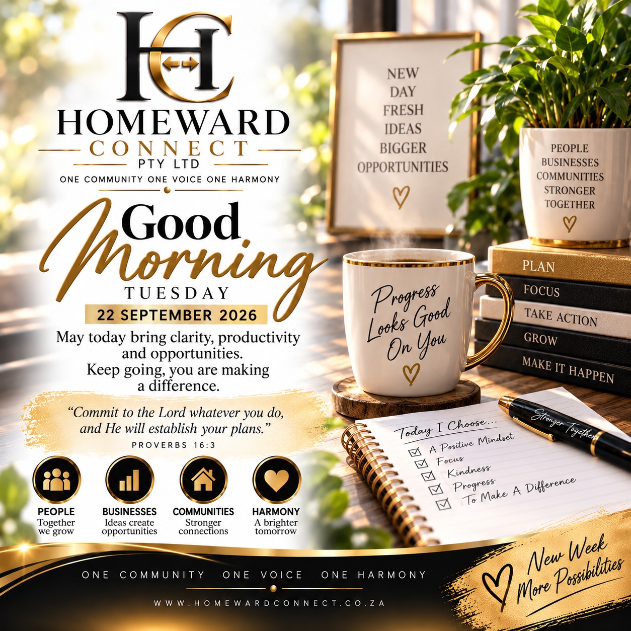 Good Morning, Homeward Connect Pty Ltd Community