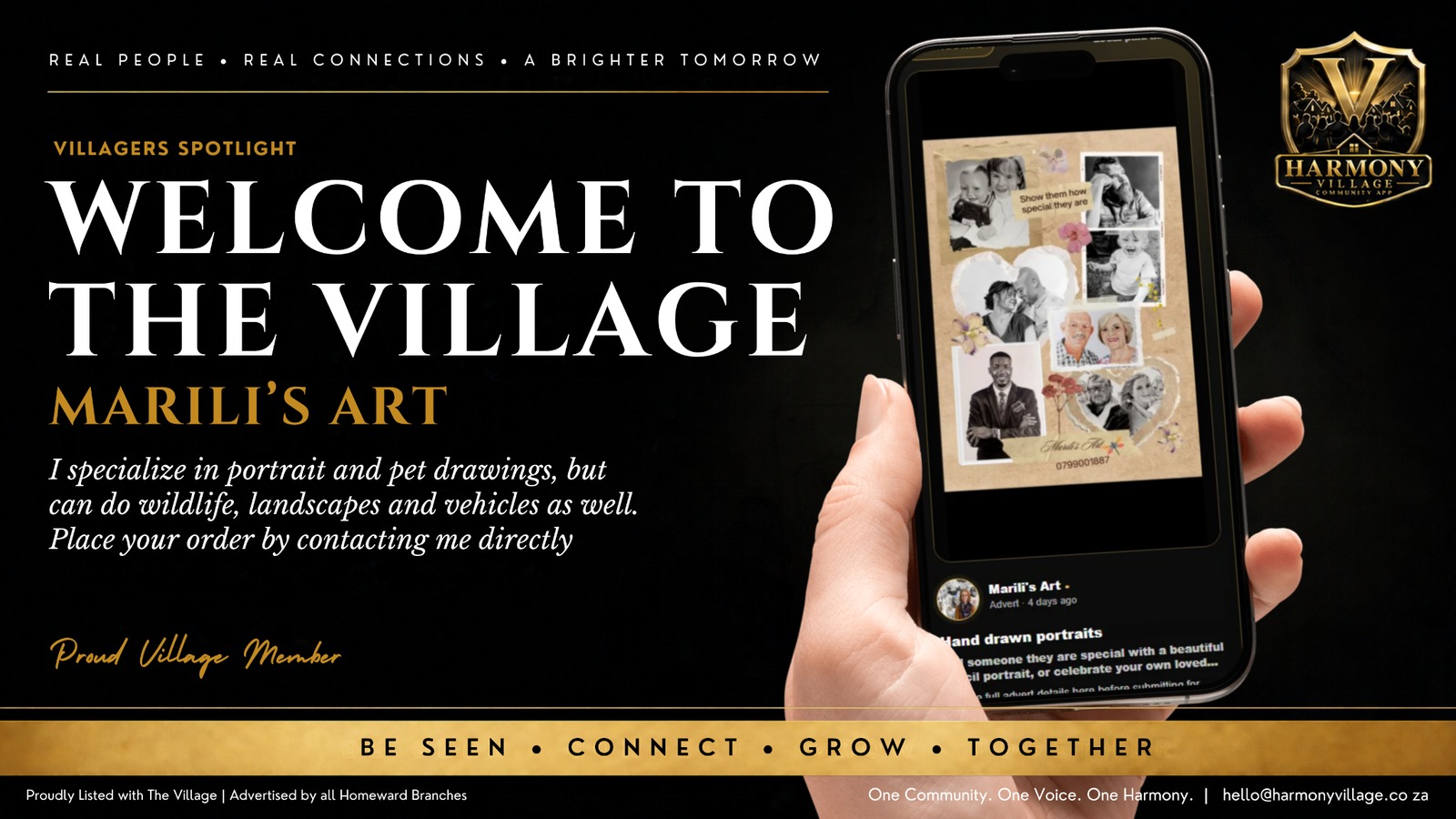 We are proud to welcome Marili’s Art to Harmony Village