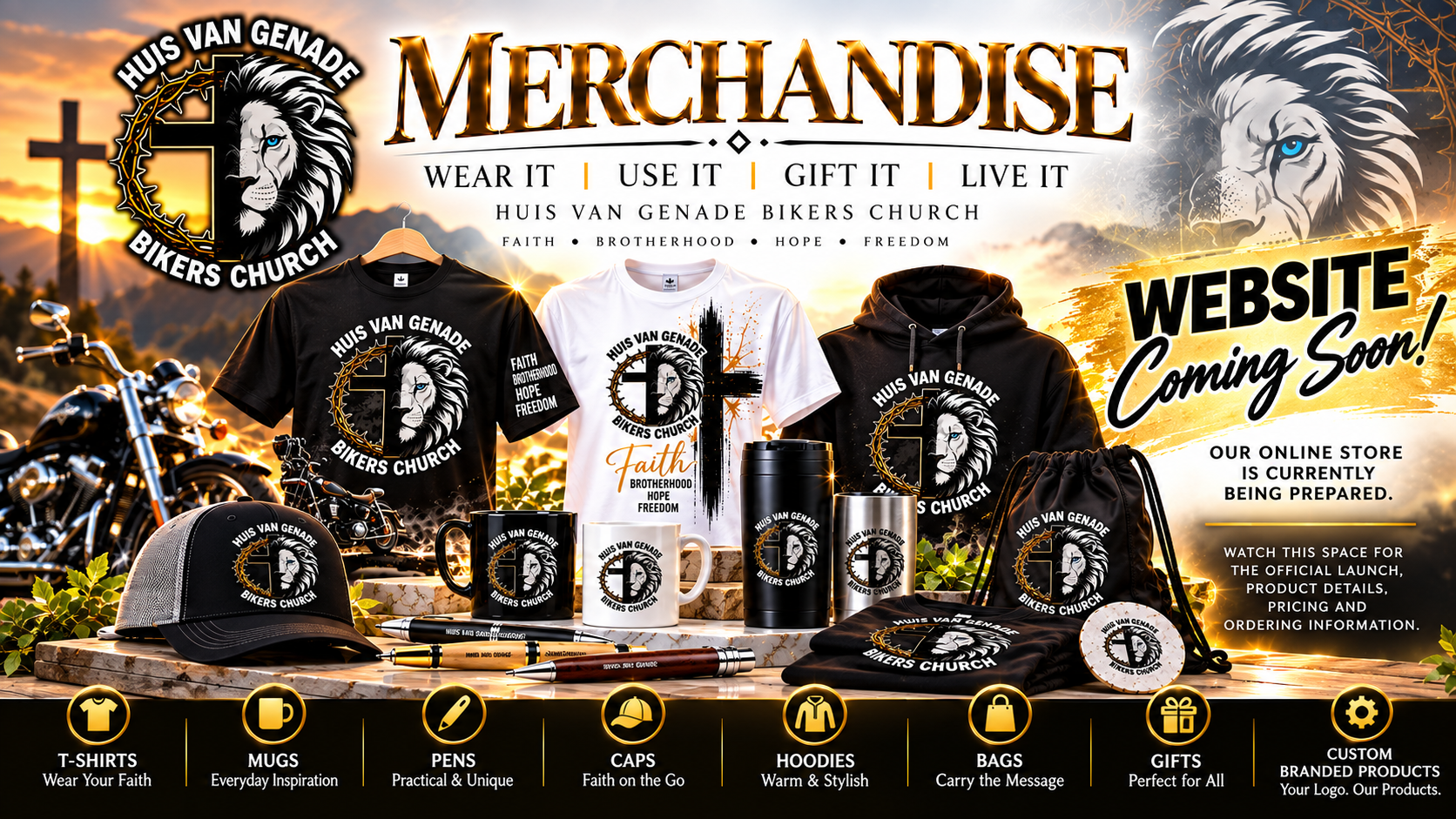 HUIS VAN GENADE BIKERS CHURCH — MERCHANDISE