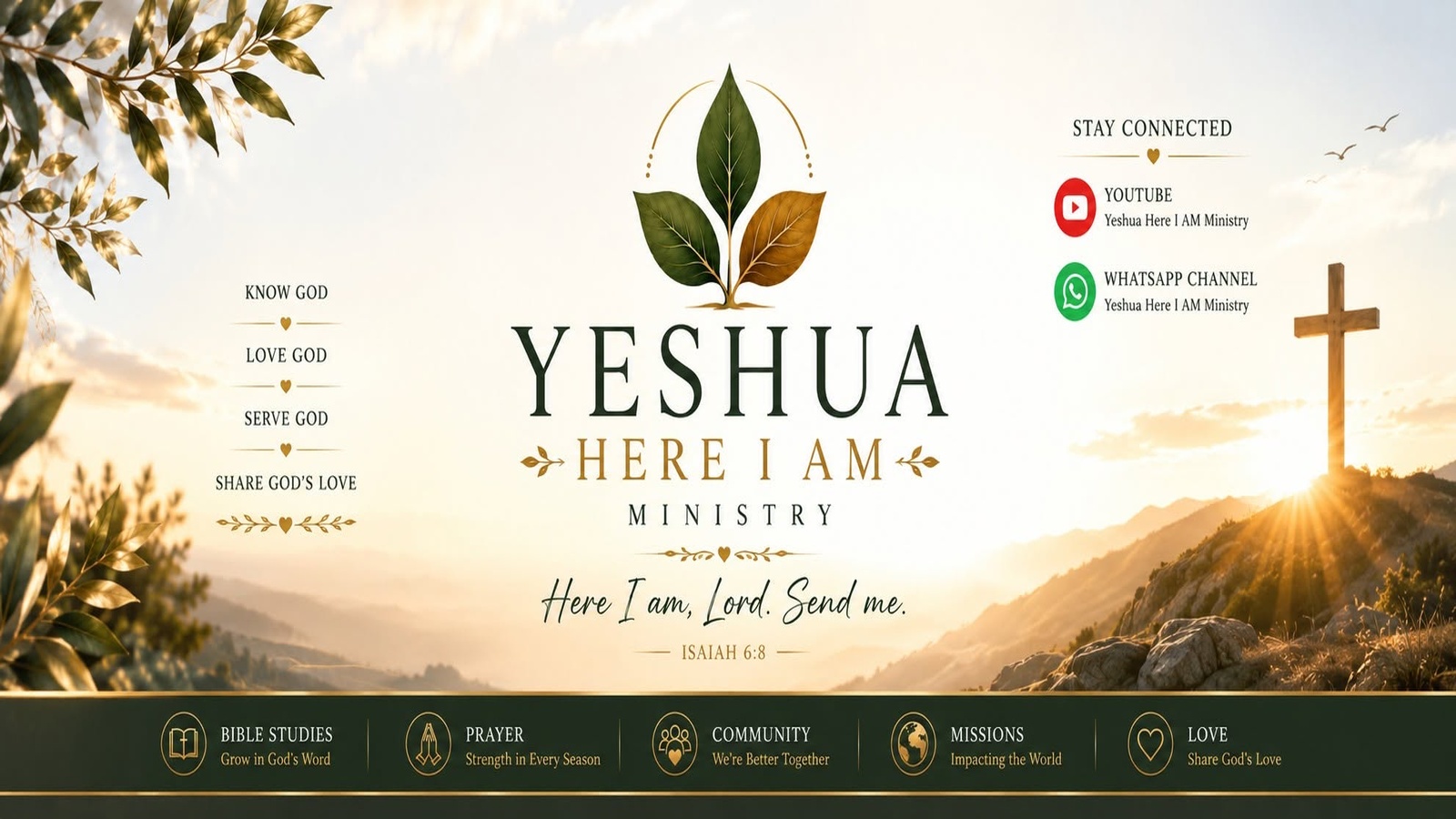 Welcome to Yeshua Here I Am Ministry !