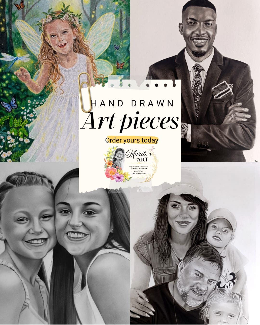 Hand drawn art work