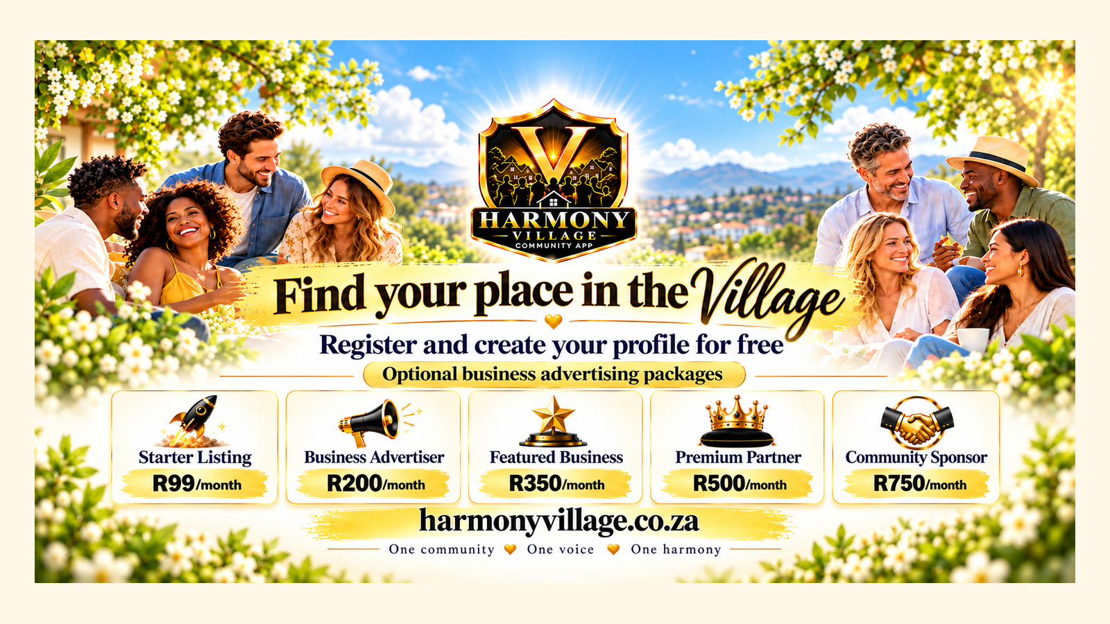 Find your place in Harmony Village! 💛🌍