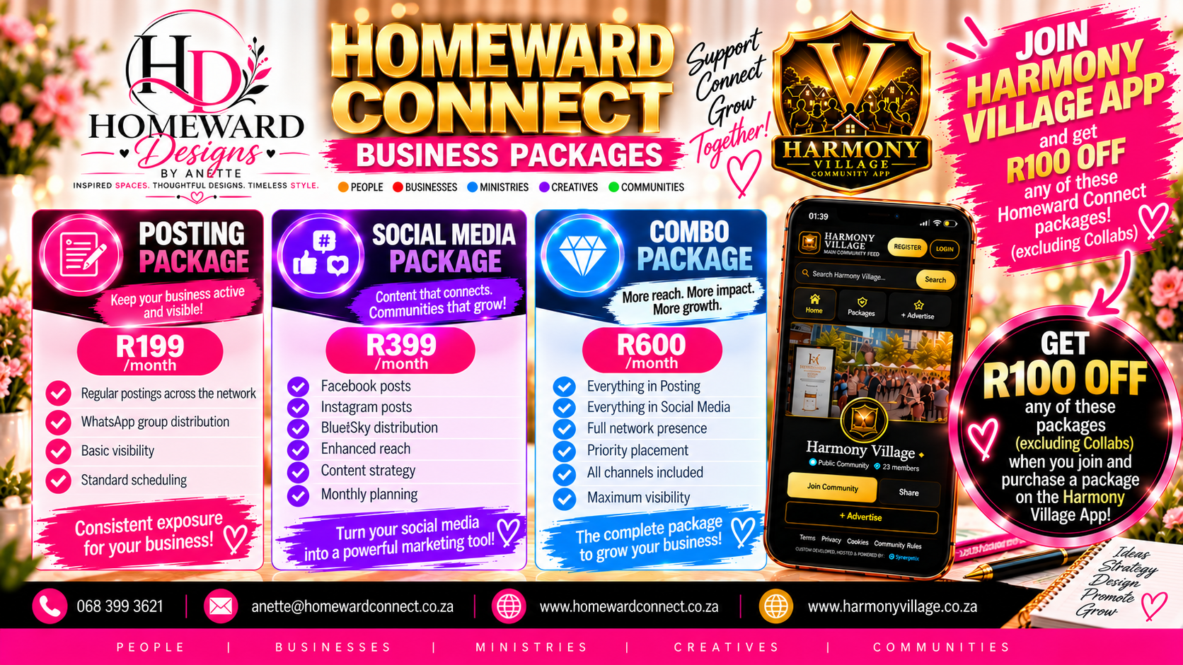 WANT TO JOIN THE VILLAGE AND SAVE R100?