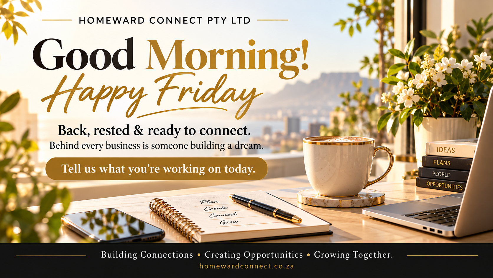 Good morning from Homeward Connect Pty Ltd!
