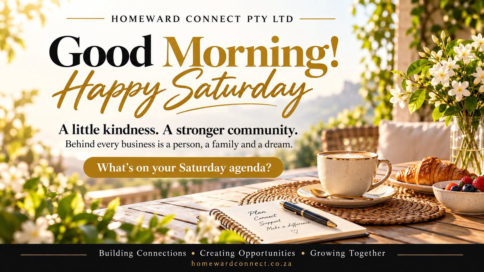 Good morning, Homeward Community!