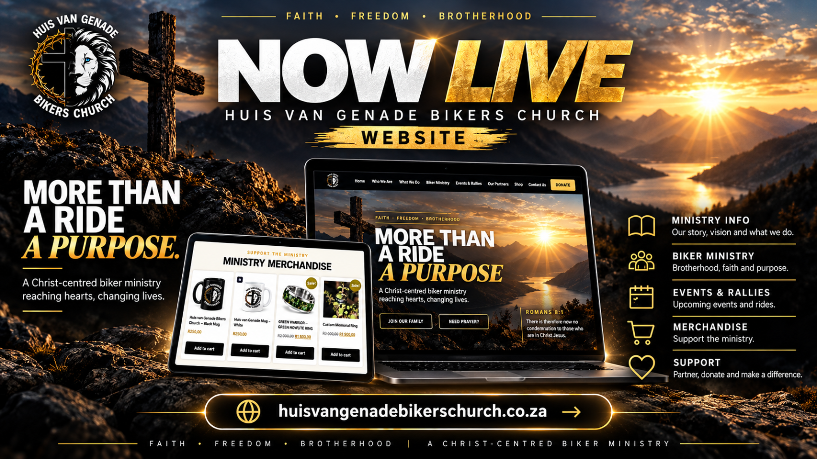 OFFICIALLY LIVE | Huis Van Genade Bikers Church